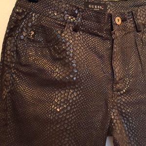 Vintage 90's Guess snake skin jeans